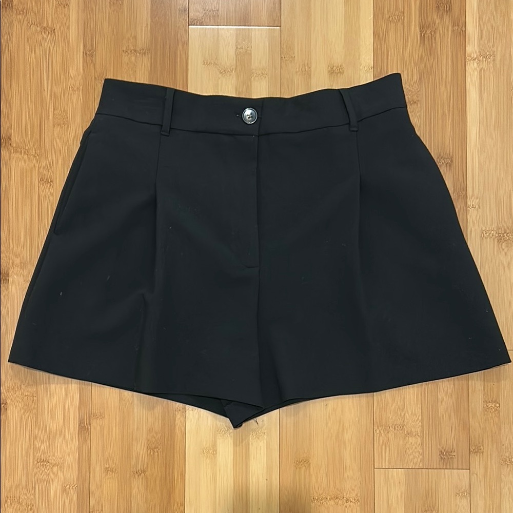Zara Black Skorts High-Waisted Tailored